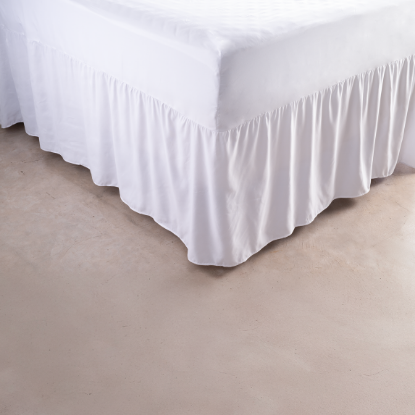 Picture of Fitted Sheet & Night Frill in One - White - King