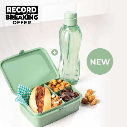 Picture of (WW125+WW64) Lunchbox 1,2Lt+WaterBottle 1,1Lt Sage